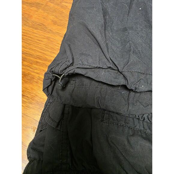 Aeropostale Women's M Black Parachute Pants Cargo Style Pockets Alt Goth Grunge - Picture 11 of 11